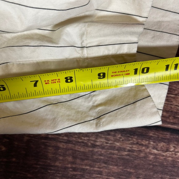 Vintage Polo Ralph Lauren Bradbury Mens Pinstripe Cotton Chino Shorts 38 Buckle - Picture 11 of 11